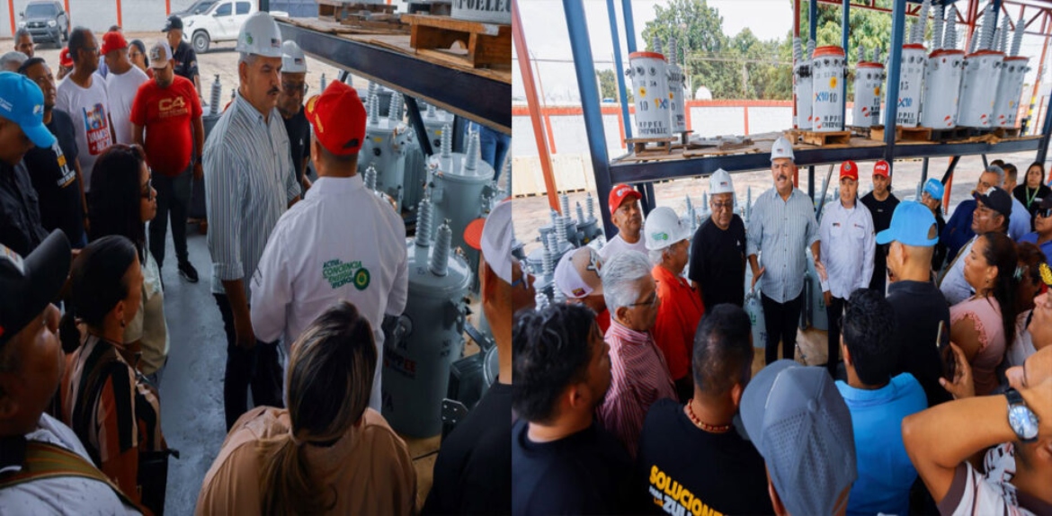 Gobernador Caldera entrega de 49 transformadores y anuncia Plan de Alumbrado Público para Maracaibo