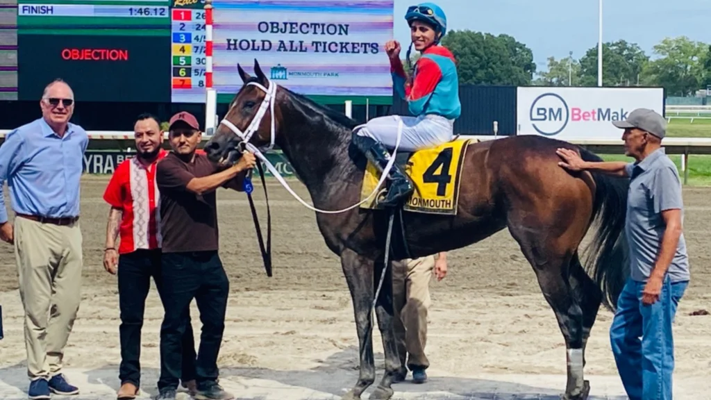 Jinete venezolano Samuel Marín deslumbra en Monmouth Park con victorias históricas y clásicas