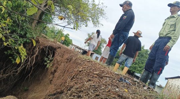 Inspeccionan los muros de contención del río Limón en el municipio Guajira