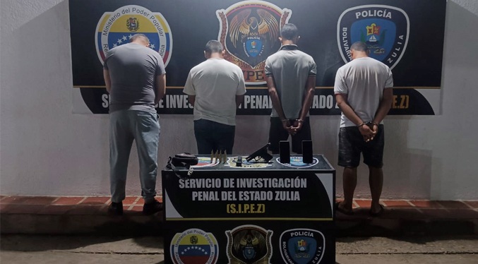 Capturan a cuatro miembros de la banda de «El Mauricio» que opera en el Zulia